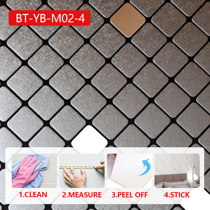 Non-Toxic easy peel 3d wall stickers home decor self-adhesive mosaic wall sticker for Bedroom Living