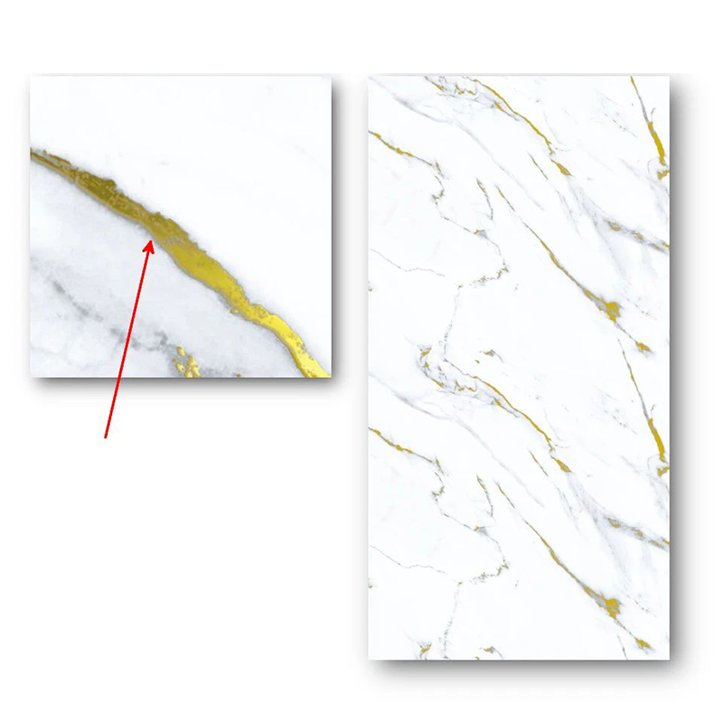 Easy DIY Installation Spanish Style Papel Tapiz Marble Wall Sticker with Metallic Accents