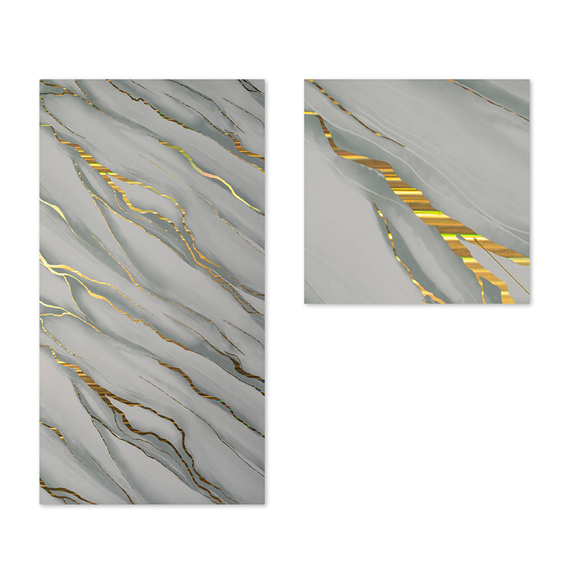 factory wholesale modern design Self Adhesive IXPE Waterproof UV Marble Wall Sticker for Household Use