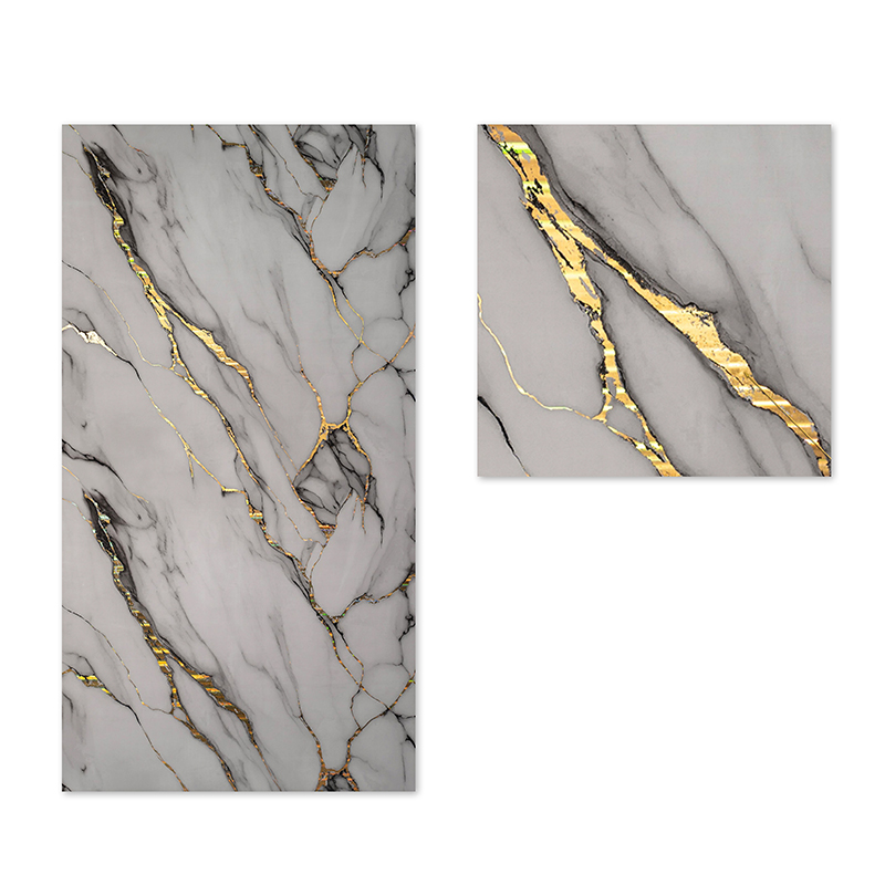 factory wholesale modern design Self Adhesive IXPE Waterproof UV Marble Wall Sticker for Household Use