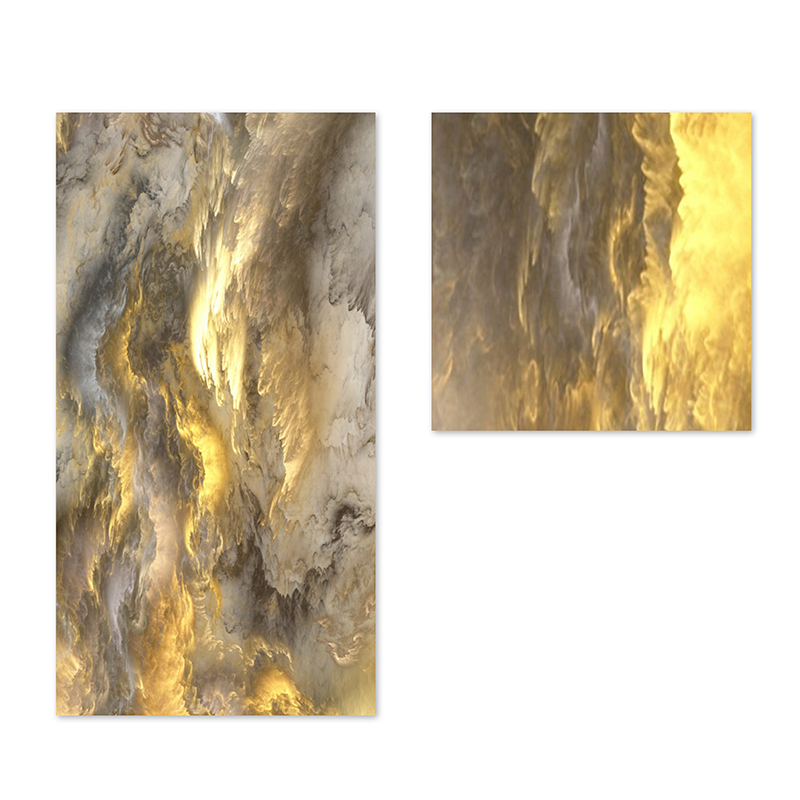 Easy DIY Installation Spanish Style Papel Tapiz Marble Wall Sticker with Metallic Accents