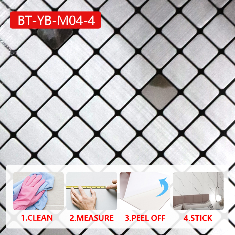 Sound Insulation IXPE mosaic wall sticker custom self adhesive home decor wall sticker 3d for living