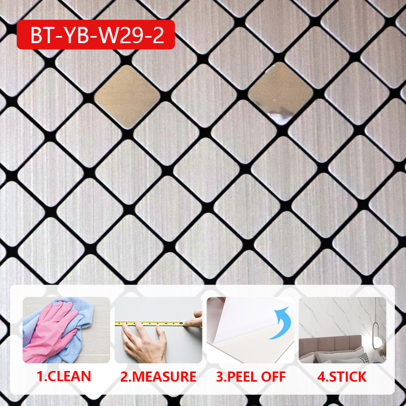 cost-effective High Quality Waterproof 3d wall sticker modern design self adhesive mosaic wall stick