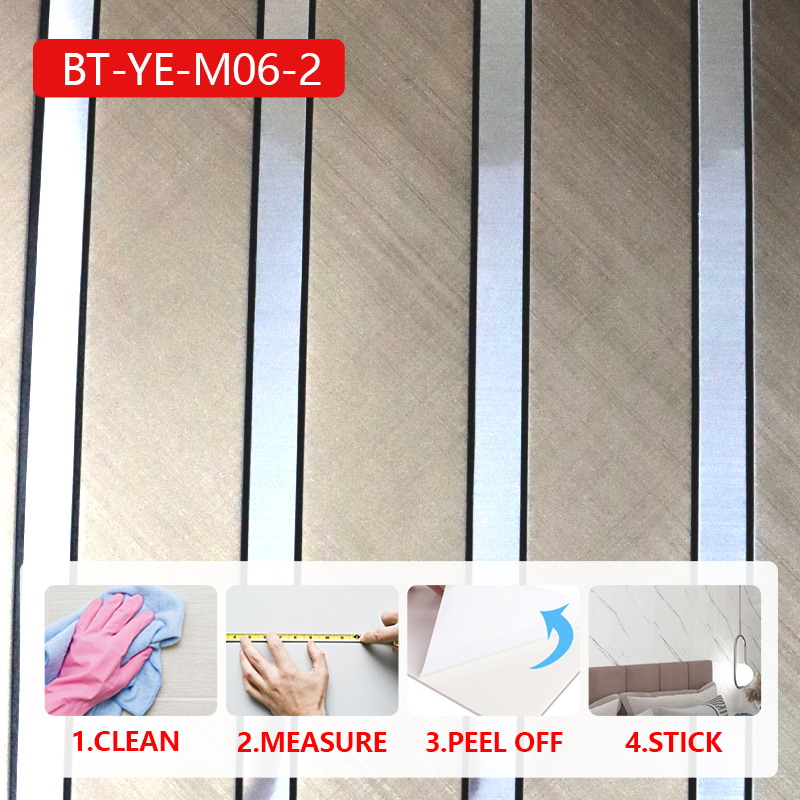 modern design ixpe self-adhesive wall covering Waterproof mosaic wall sticker for kitchen bathroom