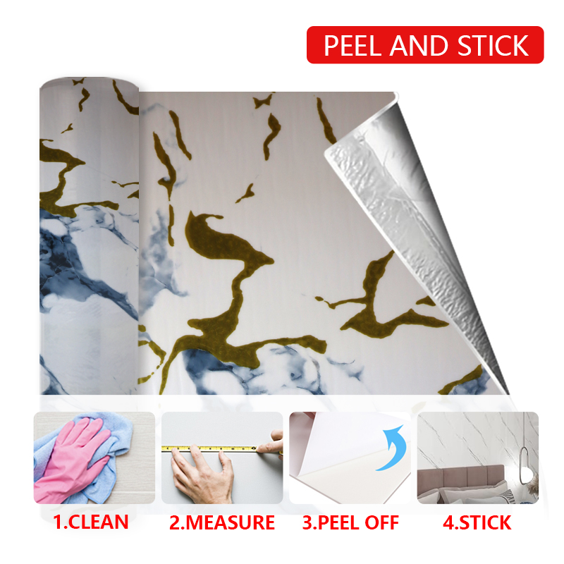 new living room UV marble grain wall sticker Easy Cleaning Beautiful Interior decoration ixpe wall panel sticker wholesale