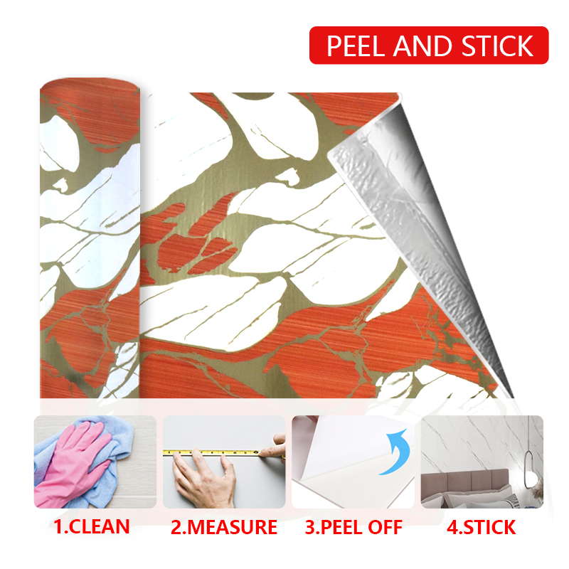 New Arrival Wholesale Self Adhesive ixpe Wall Sticker waterproof marble stickers custom for wall
