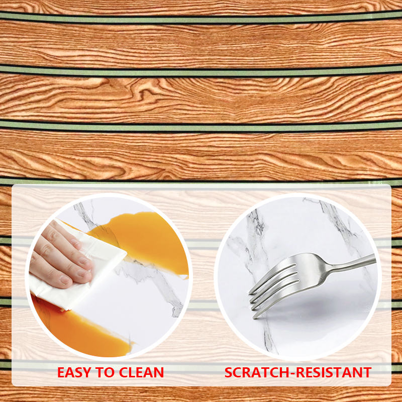 Easy DIY Installation Spanish Style Papel Tapiz Marble Wall Sticker with Metallic Accents