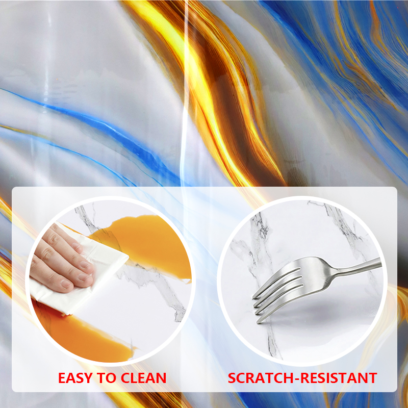 Easy Clean Surface Self-Adhesive Wall Paper Marble Sheet Sticker for Living Room and Bedroom