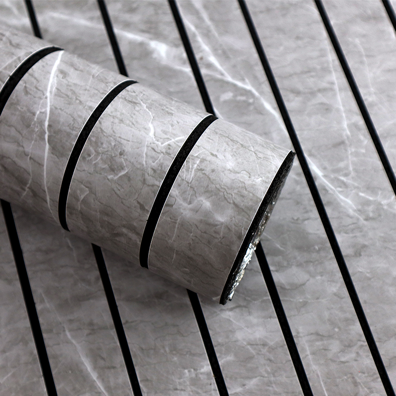 wholesale 3d self adhesive wood pattern sticker oil proof fluted wall stickers for kitchen living room