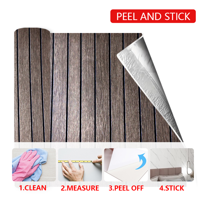 new design waterproof ixpe fluted wall sticker anti scratch high glossy self adhesive wall marble stickers