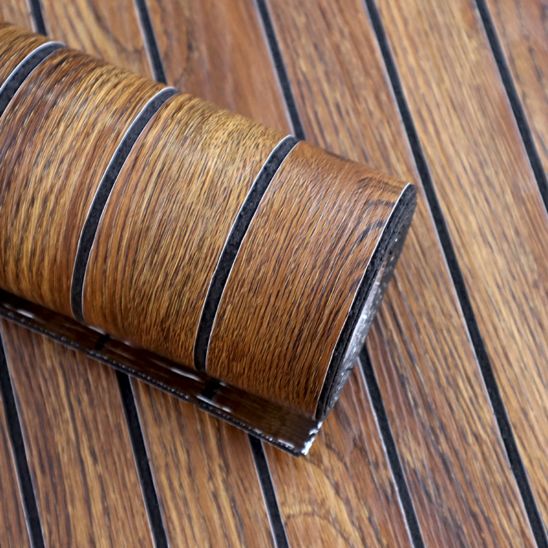 OEM Home Decor 3d grille self adhesive wall sticker Removable wood grain IXPE fluted wall panel sticker