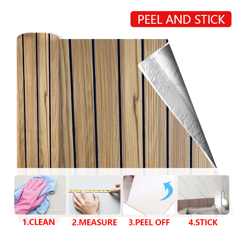 new design waterproof ixpe fluted wall sticker anti scratch high glossy self adhesive wall marble stickers