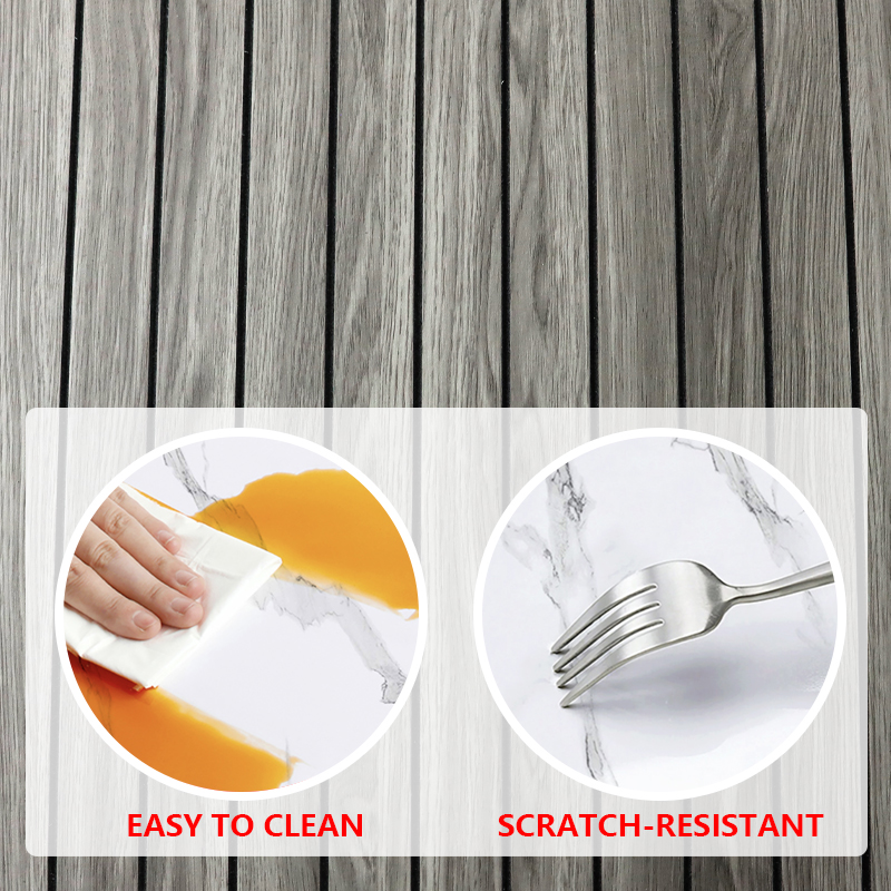 High Gloss marble grain Self-Adhesive Waterproof ixpe 3d fluted wall sticker for Living Room and Bathroom