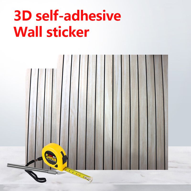 new design waterproof ixpe fluted wall sticker anti scratch high glossy self adhesive wall marble stickers