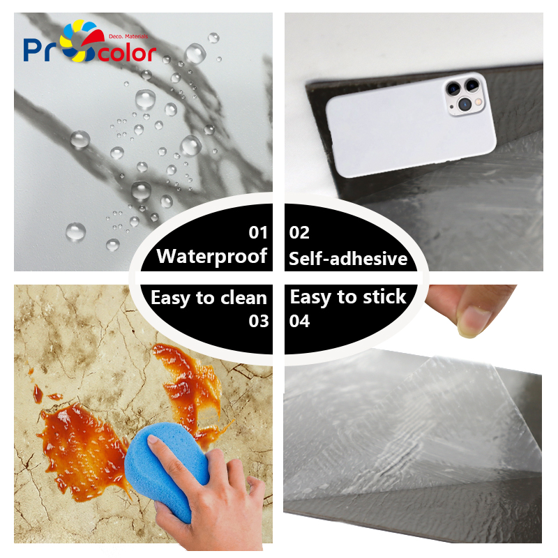 Wholesale Stylish wood grain pvc flooring waterproof self adhesive vinyl floor tiles for interior decoration