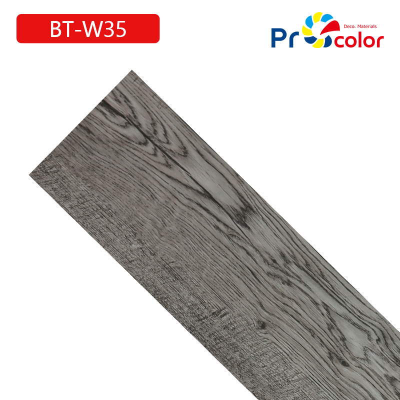 Modern style wood pattern waterproof self adhesive pvc lvt vinyl flooring tiles for house Indoor Dec